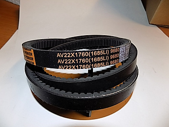 Ремень вентилятора TDX 555 12VTE/Belt for fan (AV22х1760 (1685Li )9680/ C-1727Li/1785Lw)