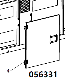 Петля дверная  TSS DUAL DWG-500 /  Position 4 - Hinge (70002-02613-00)