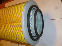 Фильтр воздушный двойной цилиндрический TDX 500 12VTE (Ф1-300х195х410/Ф2-190х159х380) /Air filter element