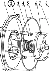 Уплотнитель механический TSS-PDST100E/Mechanical seal TSS-PDST100E, №2 (70010-01078-00)