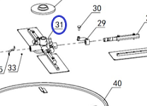 Крестовина TSS DMD/DMR1000H,L/Cross TSS DMD/DMR1000, №31 (PT3631)