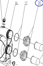 Гайка крепления патрубка TSS-PDST80E/Wrench cap TSS-PDST80E, №18 (33001-00077-00)