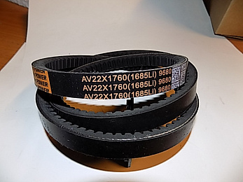Ремень крыльчатки TDX 850 12VTE/Belt for fan AV22х1760 (1685Li ) 9680