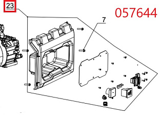 Панель управления в сборе SGG 3800Ei,KM170F KM / Control panel Assy SGG 3800Ei,KM170F (02.07.35610-TSS0002Q-H201)
