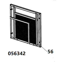Панель боковая задняя TSS DUAL DWG-500 / Position 56 - Back side panel (33014-00475-01)
