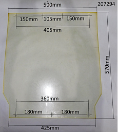 Коврик полиуретановый для TSS-WP100TH/TL (570х500х5)