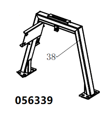 Кронштейн силовой TSS DUAL DWG-500 / Position 38 - The suspension loop stents (20014-00172-00)