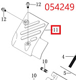 Дефлектор SGG 16000(.L.)-18000(.L.),LC2V90FD (верхний правый) Lc / Air deflector upper right (160190096-0001)