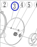 Кольцо уплотнительное корпуса помпы TSS-PGT80/O-ring-pump body and base joints PGT80, №3 (30152-00067-00)