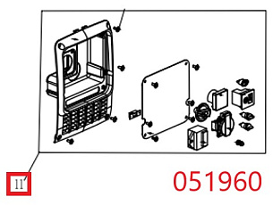 Панель управления в сборе SGG 2400Si KM / Control panel Assy SGG 2400Si (02.07.35610-TSS20000X-H204)