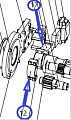 Шатун в сборе ТСС GQ 50N/connecting rod+cover of connecting rod GQ 50N, №17+№12