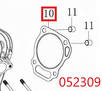 Прокладка головки блока цилиндра SGG 9000(..),LC192FD / Cylinder head gasket LC192FD (1120150249-0001)