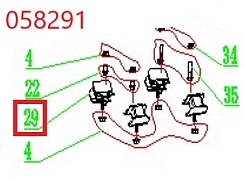 Амортизатор двигателя SGG 11000E3Ui,LT196FiE Lt / Shock absorbing foot (1.03.08.07.0045)