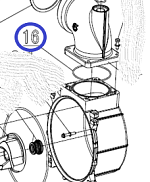Кольцо уплотнительное выпускного фланца TSS PGST100/Exhaust flange sealing ring PGST100 №16, (70010-04177-00)