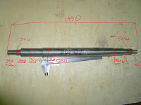 Вал режущего диска TSS RH-500H (L=505 мм) /Shaft Assy