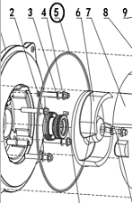 Кольцо уплотнительное крышки насоса TSS-PDST100E/O-ring seal TSS-PDST100E, №5 (30152-00129-00)