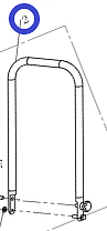 Ручка управления TSS-WP70L/Upper half of Handle (Optional) TSS-WP70L, №2 (CNP10002)