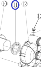 Клапан помпы обратный PGT80/Check valve PGT80, №11 (70010-00495-00)