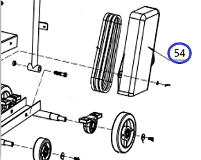 Кожух ремня TSS RH-500/Belt cover TSS RH-500, №54 (Q500-54)