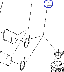 Хомут патрубка TSS-PDST80E/hoop TSS-PDST80E, №20 (34024-00044-00)