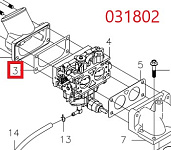 Прокладка карбюратора приемная от воздушного фильтра SGG 12000(..),LC2V80FD / Carburetor gasket (170430192-0001)