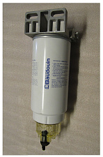 Фильтр топливный грубой очистки в сборе с кронштейном Baudouin 6M21G500/5 /Fuel coarse filter assy (1001059180)