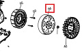 Ротор альтернатора инверторный SGG 1800Si-2100Si, KM148F / Inverter motor rotor (02.09.30110-200001-00)