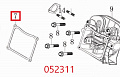 Прокладка крышки клапанов SGG 9000(..),LC1920FD / Cylinder head cover gasket (120250054-0001)
