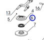 Подшипник плоский TSS DMD/DMR1000H,L/Plane bearing TSS DMD/DMR1000, №6 (PT3606)