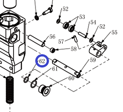 Уплотнительной кольцо №62 вала насоса реверсаTSS-CP-240/O-Ring, №62 (260192.5)