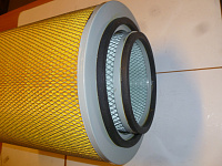 Фильтр воздушный двойной цилиндрический TDX 500 12VTE (Ф1-300х195х410/Ф2-190х159х380) /Air filter el