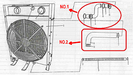 Радиатор в сборе с интеркулером WT12D-308/Radiator & intercooler assy