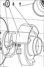 Улитка помпы TSS-PDST100E/Volute assembly TSS-PDST100E, №7 (70010-00505-00)