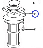 Цилиндр направляющий TSS RM80H,L/Guide cylinder, (80K-A44)
