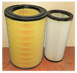 Фильтр воздушный двойной цилиндрический (глухой торец) TDW 562,682 12VTE (Ф1-315х210 х480/Ф2-200х157х445) /Air filter