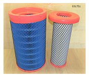 Фильтр воздушный двойной цилиндрический (глухой торец) YC4A180L-D20 (Ф1-222х184х383/Ф2-184х87х360)  /Air filter
